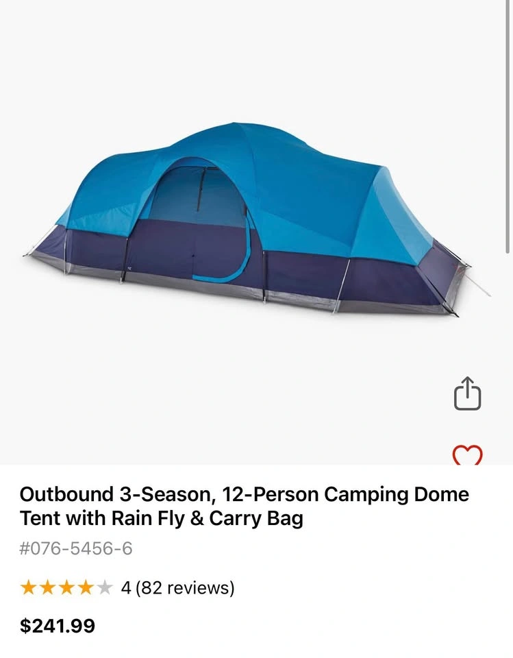 OUTBOUND DOME TENT (brand new) 12 persons - photo 4