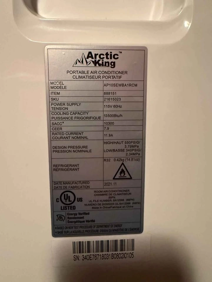 Arctic King Portable Air Conditioner - photo 2