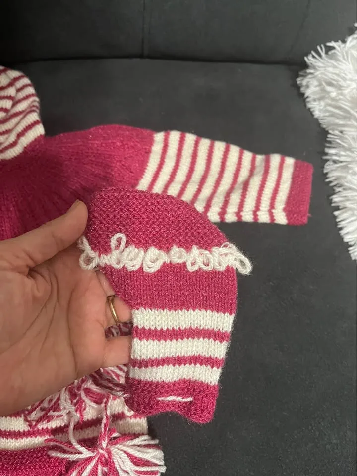 Knitted baby sweater set size 6-12 months image indicator(4)