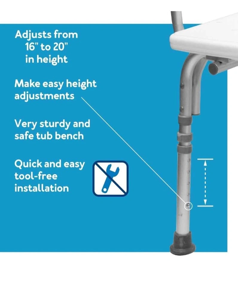 Bathtub Transfer Bench/ Shower Chair Transfer Bench - photo 4