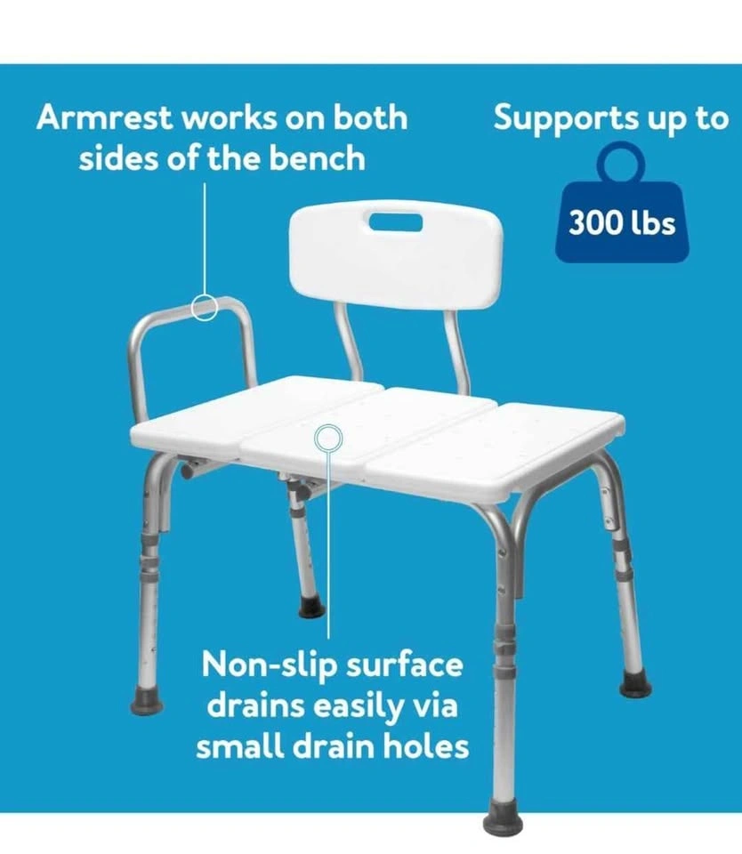Bathtub Transfer Bench/ Shower Chair Transfer Bench - photo 5