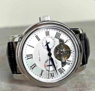 Luxury Skeleton Automatic Watch – Classic Leather Strap (Brand N