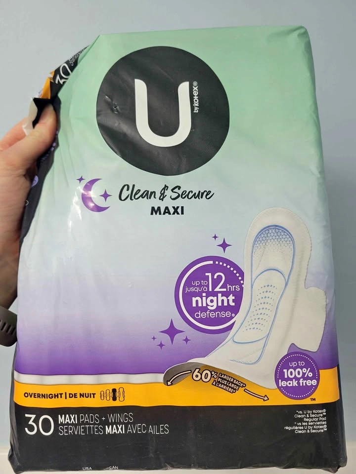 U by Kotex Maxi Pads with Wings