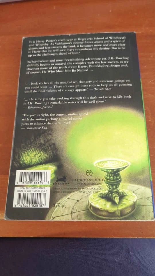 Harry Potter and the Half Blood Prince First Edition Paperback - photo 2