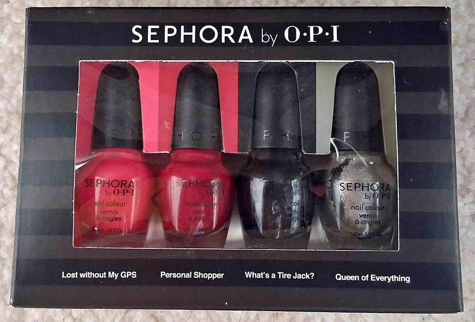 Sephora by OPI Nail Polish Set 4 Colors New in Box