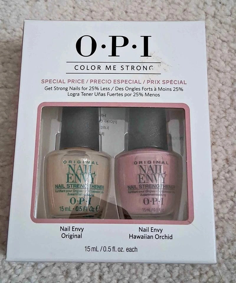 OPI Nail Envy Color Me Strong Set Original & Hawaiian Orchid