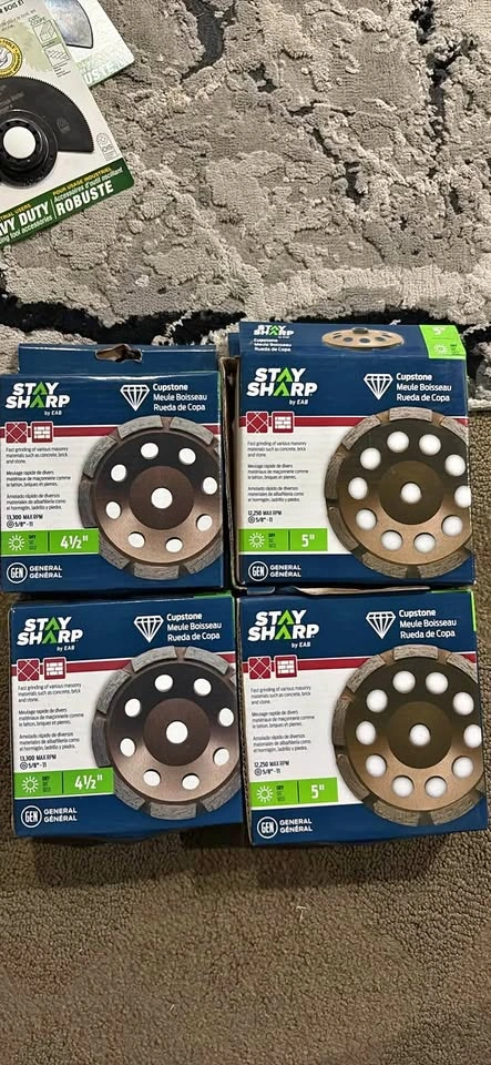 Stay Sharp Diamond Cupstone Grinding Wheels