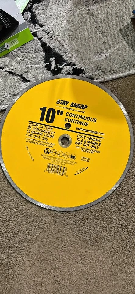 Stay Sharp 10" Continuous Diamond Blade