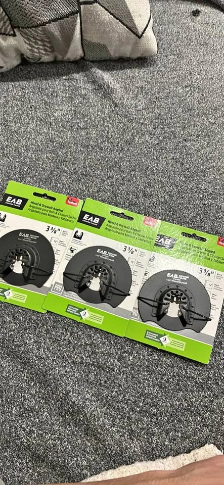 EAB 3 3/8" Wood & Drywall Angled Oscillating Saw Blades
