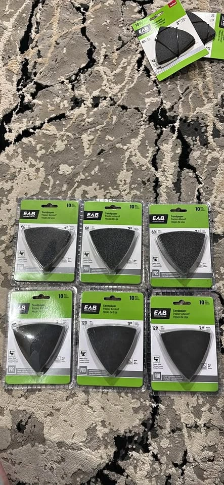 EAB Exchange-A-Blade 3" Triangular Sandpaper Packs