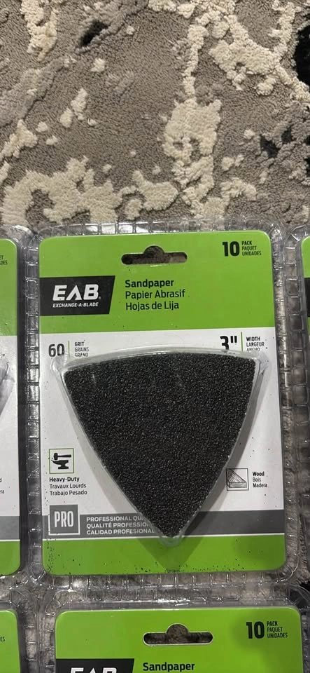 EAB Exchange-A-Blade 3" Triangular Sandpaper Packs - photo 2