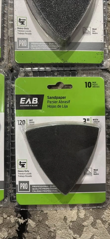 EAB Exchange-A-Blade 3" Triangular Sandpaper Packs - photo 3