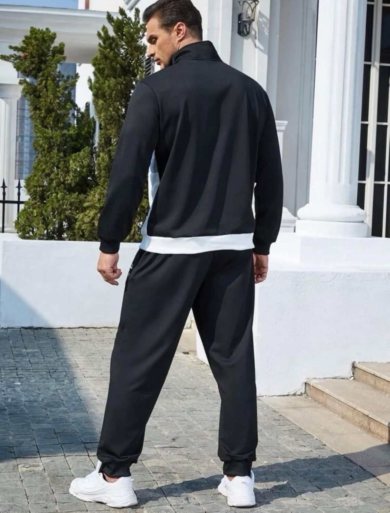 Men's Color Block Zipper Sweatshirt - photo 2