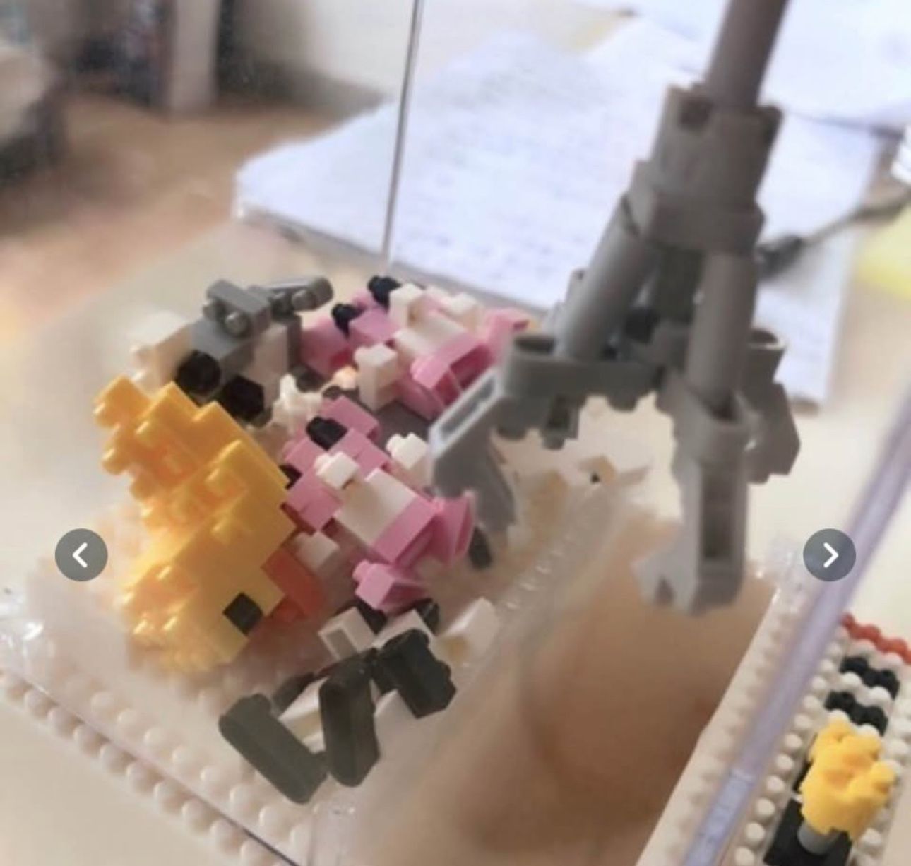 Mini Cartoon Led Crane 3D Machine Building Blocks Educational To - photo 2