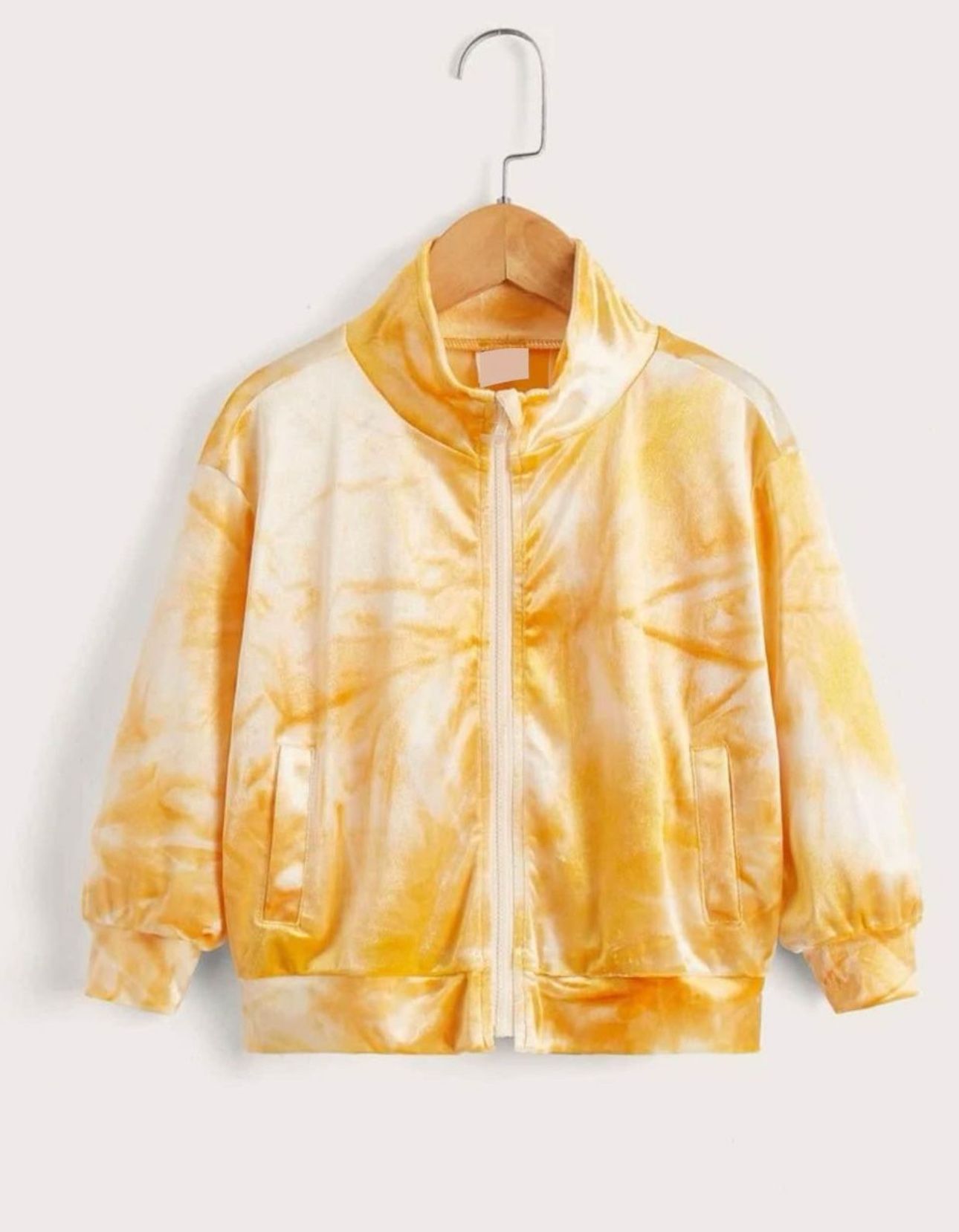 Toddler Girls Tie Dye Velvet Jacket