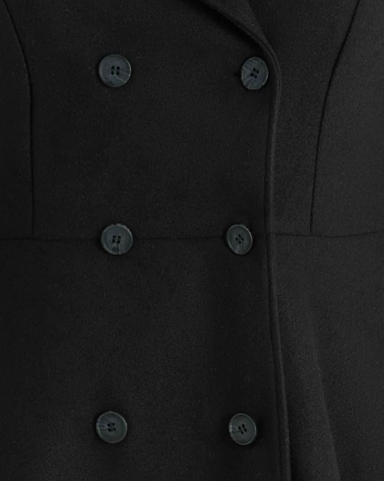 Plus Solid Double Breasted Overcoat - photo 3