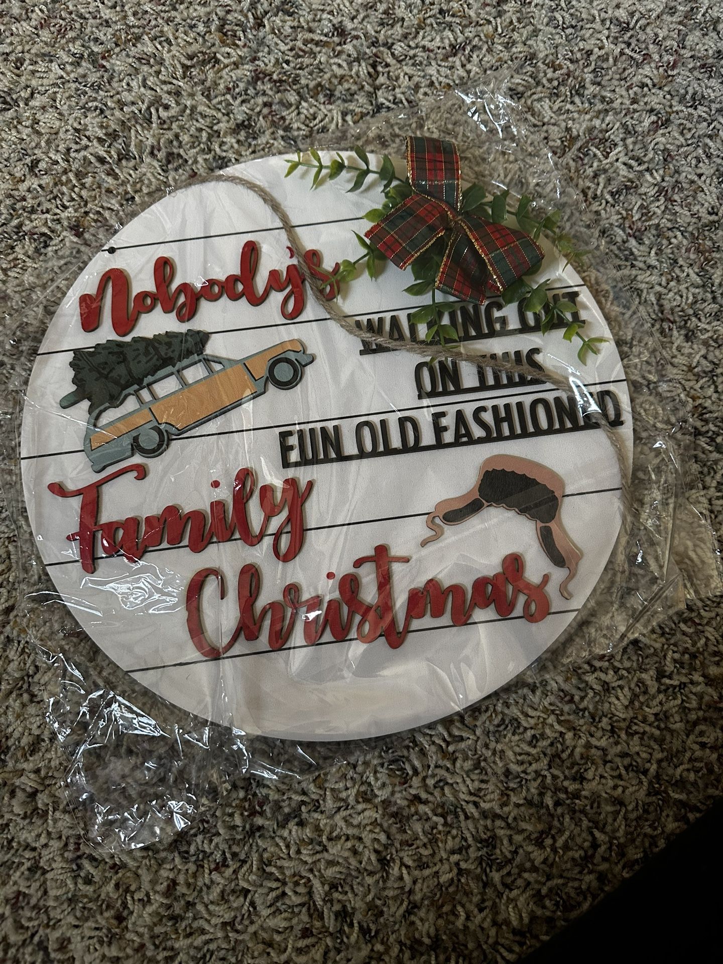Family Christmas Wall Hanging