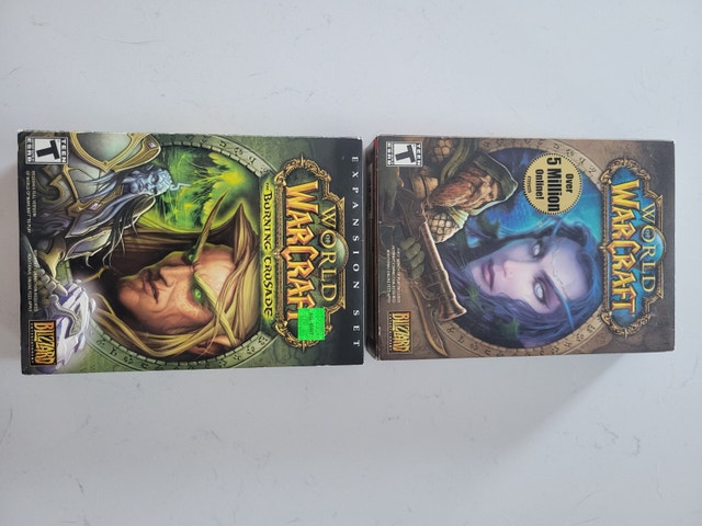 World of Warcraft & Burning Crusade Original Boxes w/ Discs