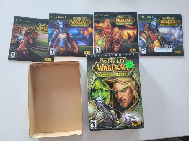 World of Warcraft & Burning Crusade Original Boxes w/ Discs - photo 4