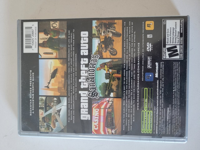 Grand Theft Auto: San Andreas Xbox Platinum Hits CIB - photo 2