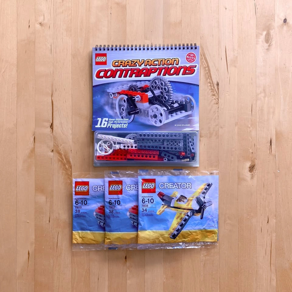 LEGO Crazy Action Contraptions + LEGO Creator 7803 & 7808 Bundle