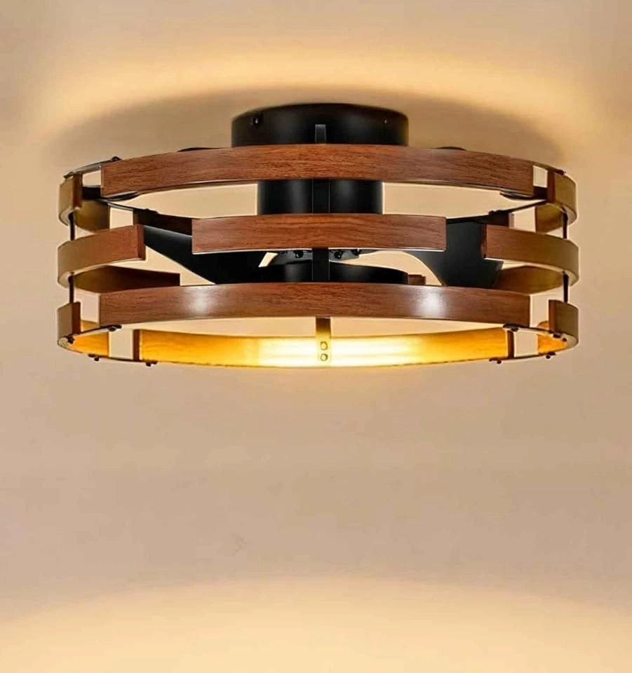Modern Wood LED Ceiling Fan