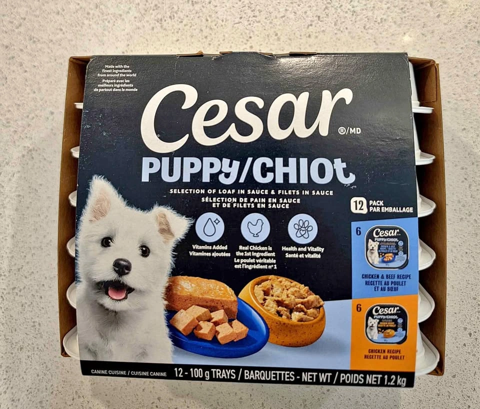 Cesar Puppy Wet Food - Chicken & Beef in Sauce