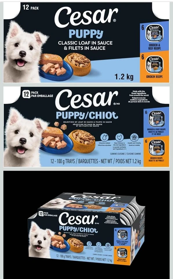Cesar Puppy Wet Food - Chicken & Beef in Sauce - photo 2