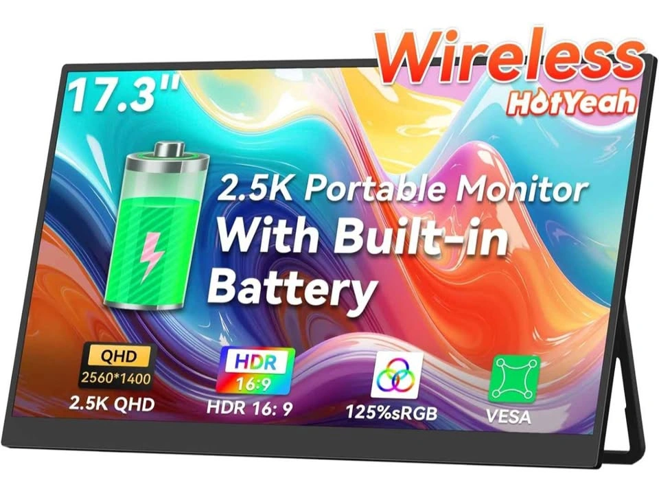 17.3" 2.5K Portable Monitor - Wireless USB-C - photo 2