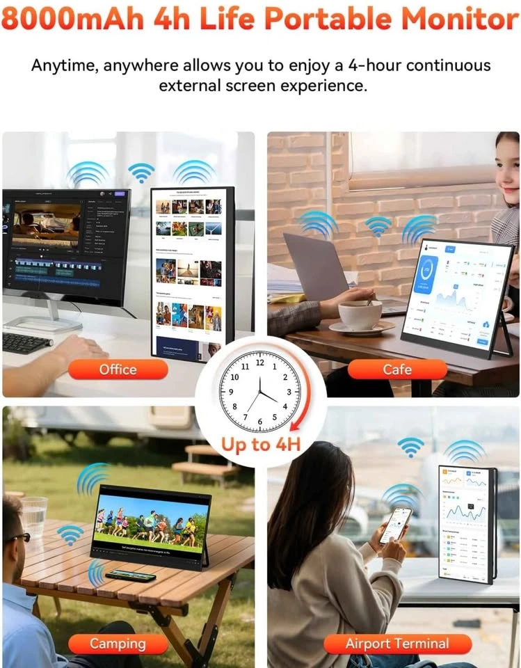17.3" 2.5K Portable Monitor - Wireless USB-C - photo 5