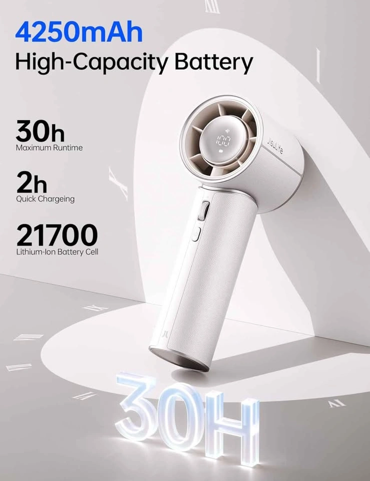 Portable Compact Rechargeable Fan with Screen - photo 2