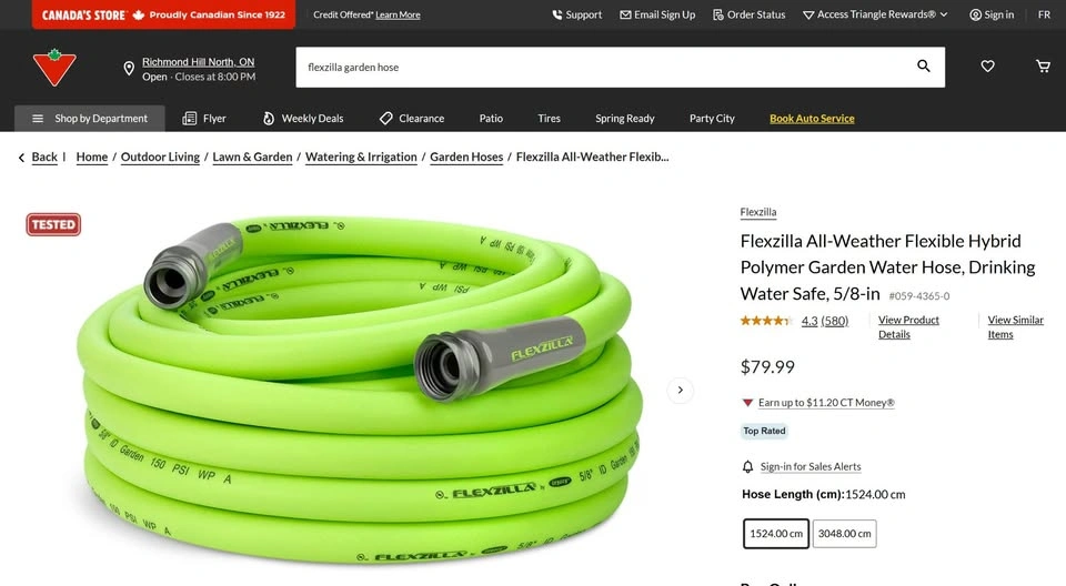 50 Foot Flexzilla Garden Hose with Reel - photo 5