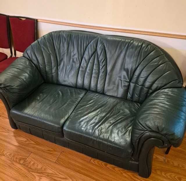 Leather sofa, love seat - photo 3