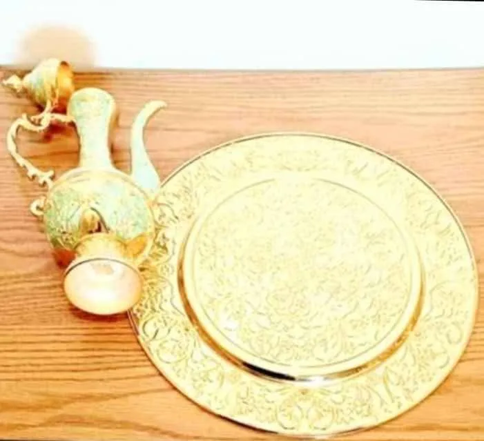 New Cloisonne Enamel Brass Coffee Set image indicator(4)