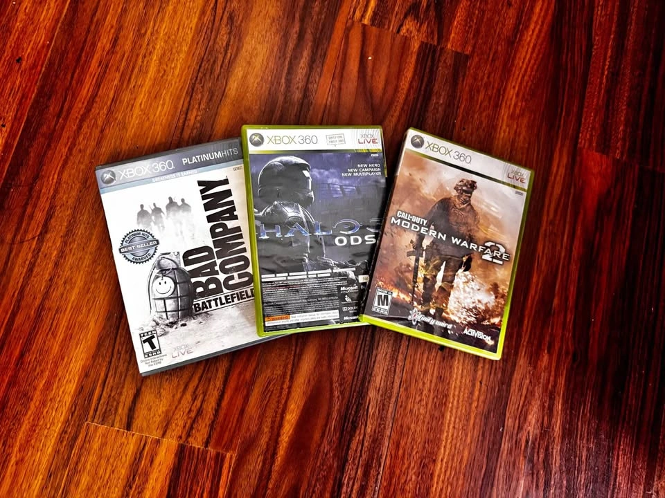 Xbox 360 Games: MW2, Battlefield, Halo 3, Forza