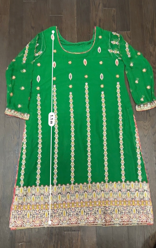 Crinkle Chiffon 3 Piece Stitched Pakistani Suit - photo 5