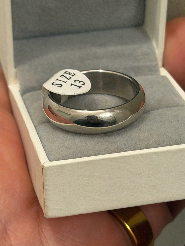 Stainless Steel Men Ring New Non-Tarnish