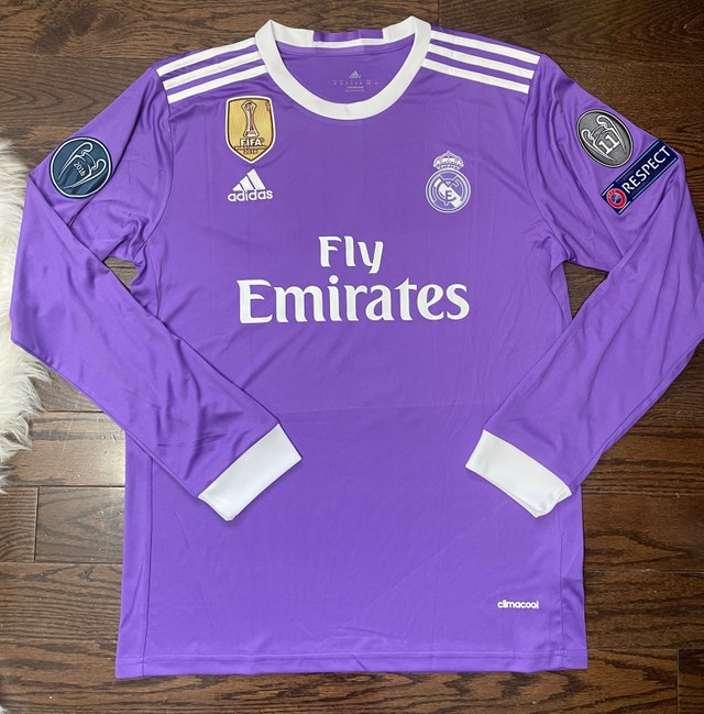 Real Madrid Retro 2016/17 Ronaldo Soccer away Jersey