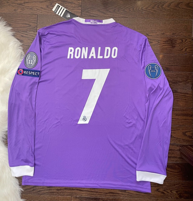 Real Madrid Retro 2016/17 Ronaldo Soccer away Jersey - photo 2