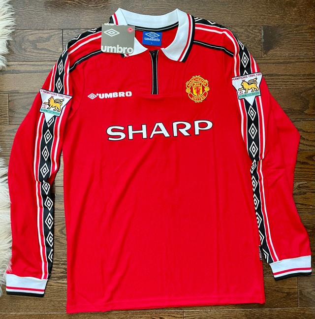 Manchester United Beckham Retro 1998/00 Soccer Jersey