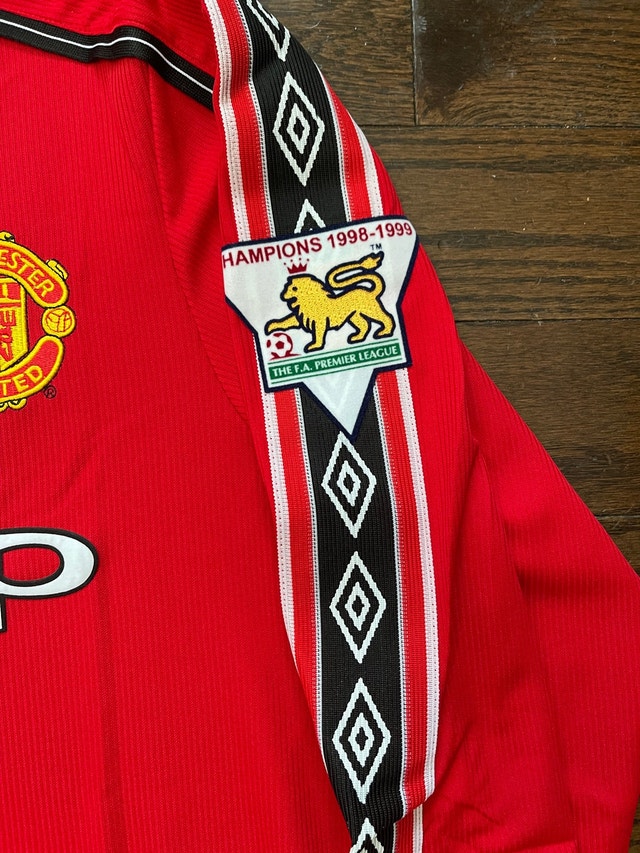 Manchester United Beckham Retro 1998/00 Soccer Jersey - photo 4