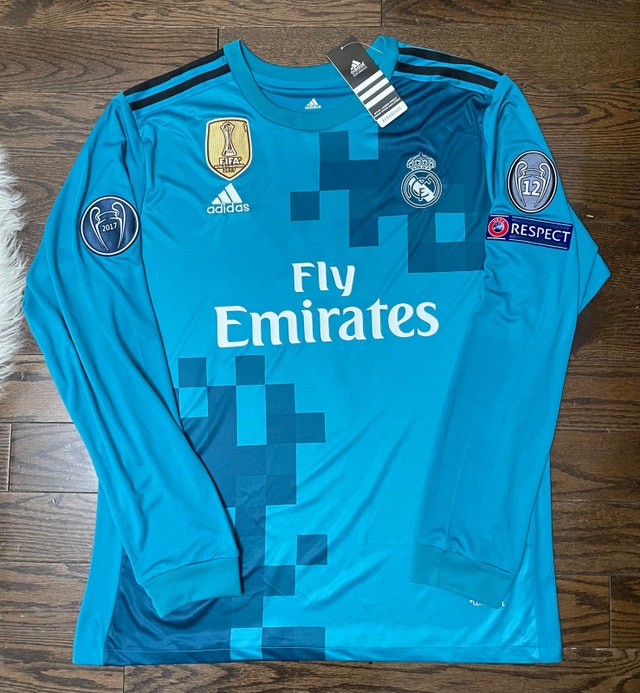 Real Madrid Ronaldo 2017/18 Soccer Away Jersey - Long Sleeves - photo 3