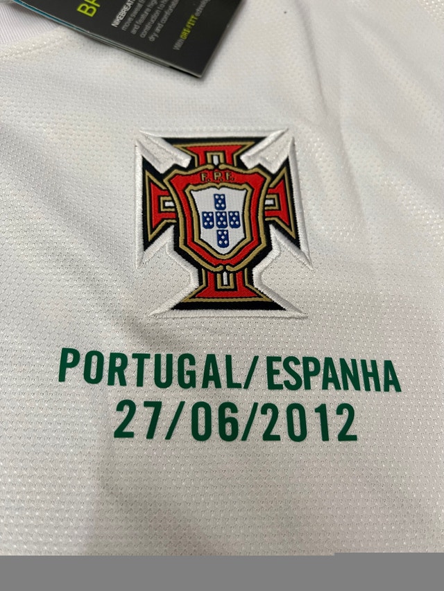 Portugal Retro Ronaldo 2012 Euro Cup Soccer Jersey Away - photo 3