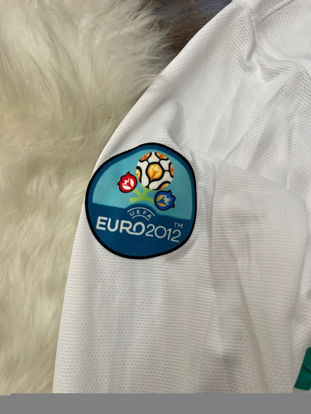 Portugal Retro Ronaldo 2012 Euro Cup Soccer Jersey Away - photo 5