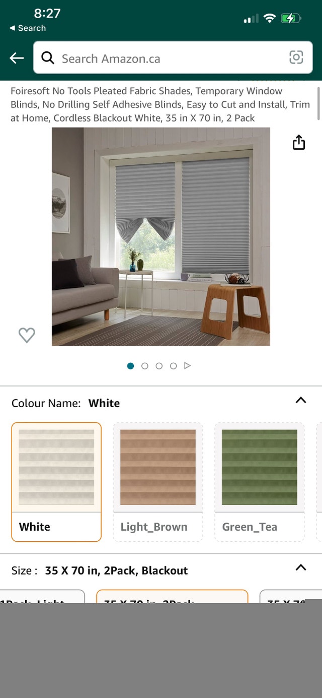 No tools pleated fabric shades, Temporary window blinds - photo 2