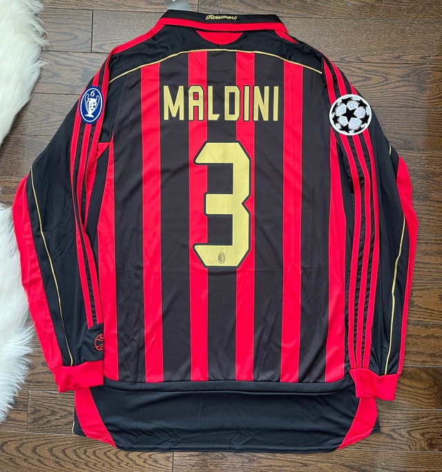 AC Milan 2007 Retro MALDINI Soccer Jersey - Champions League Fin - photo 2