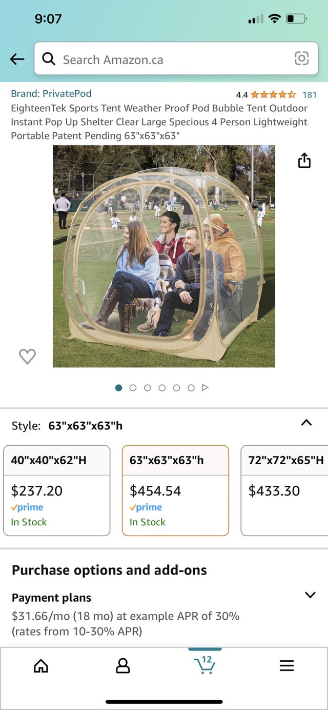 Weatherproof Pod Bubble Tent - Outdoor Instant Pop-Up - photo 4