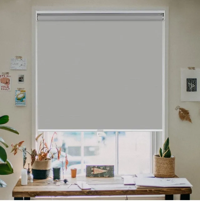 Cordless Blackout Roller Blinds 31” W 72” L UV Protection