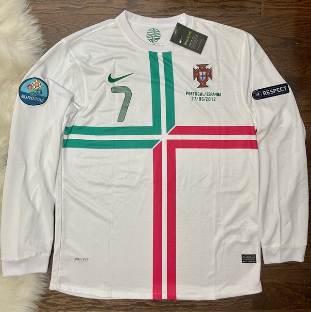 Portugal Retro Ronaldo 2012 Euro Cup Soccer Jersey Away