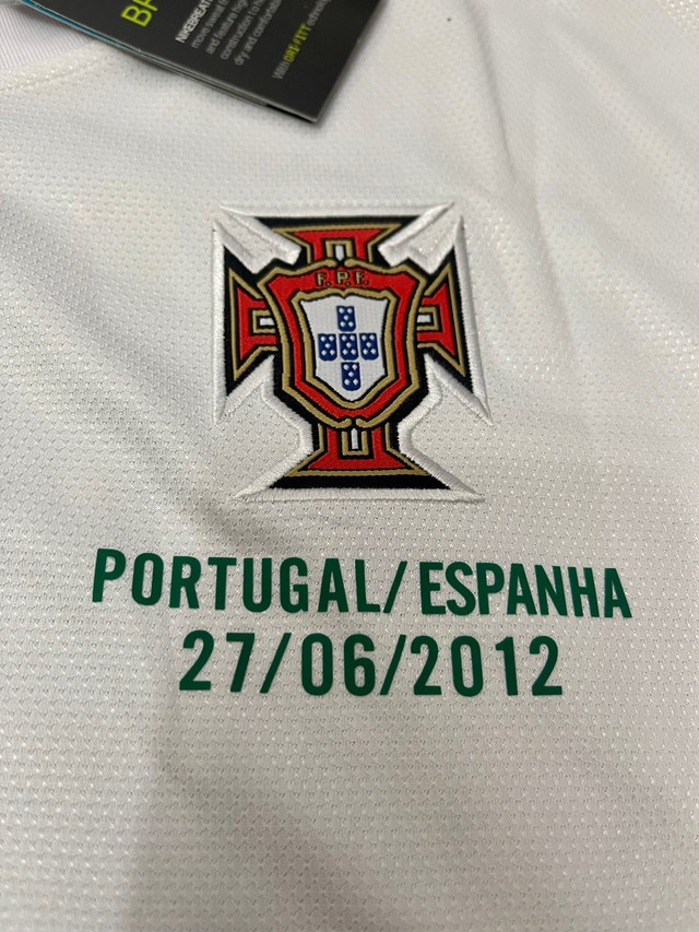 Portugal Retro Ronaldo 2012 Euro Cup Soccer Jersey Away - photo 3